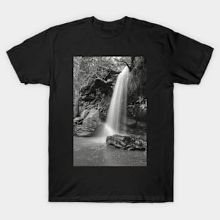 Girrakool Waterfall In Black & White T-Shirt